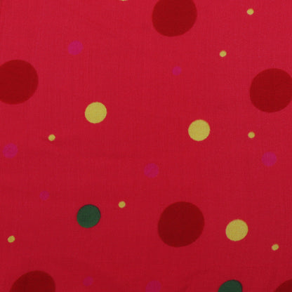 Red Color Modal Satin Hydra Print Fabric