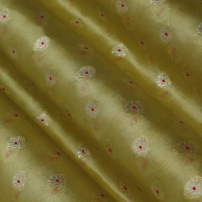 Lemon Color Brocade Fabric