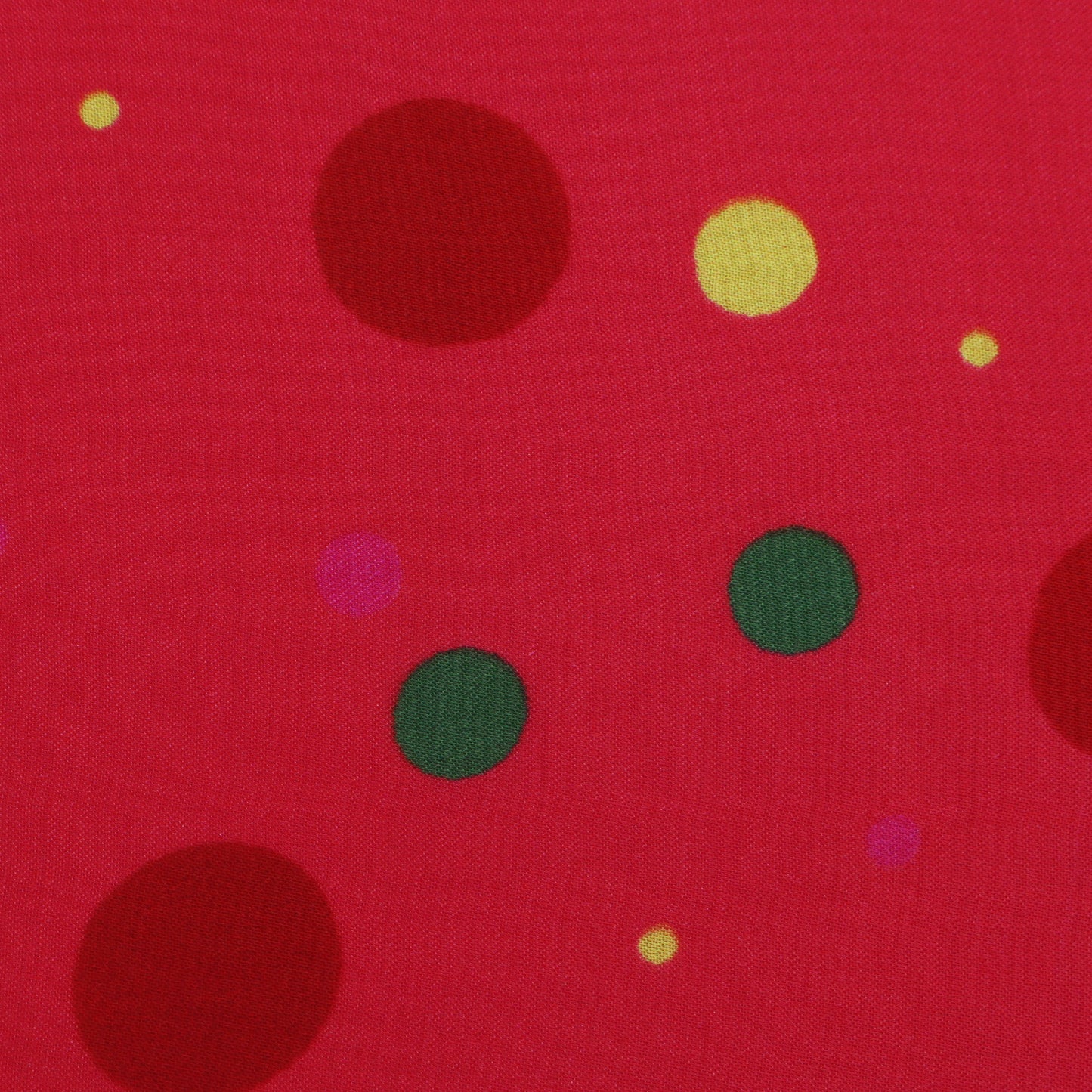 Red Color Modal Satin Hydra Print Fabric