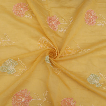 Chanderi Embroidery Fabric