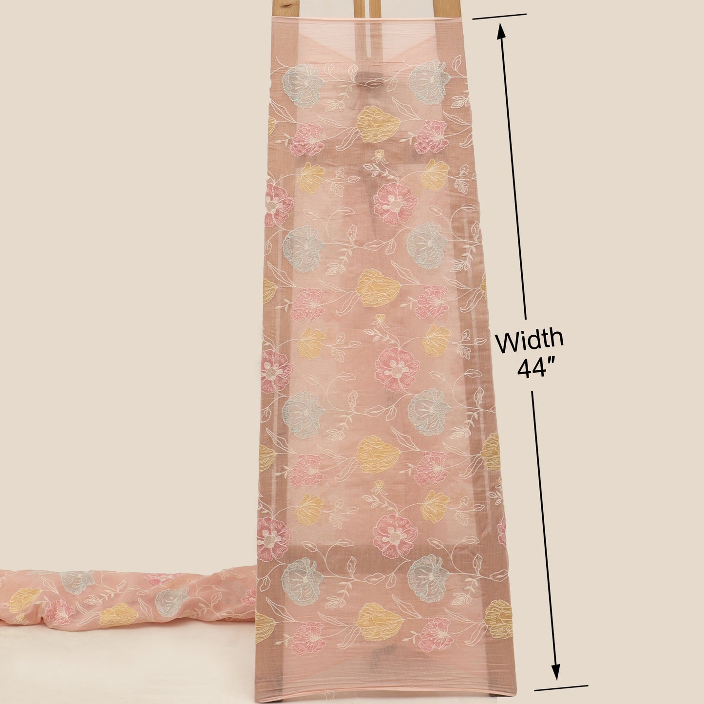 Chanderi Embroidery Fabric