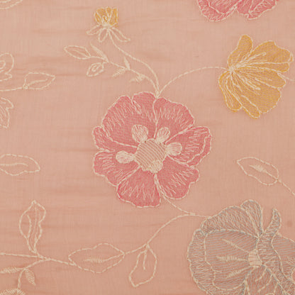 Chanderi Embroidery Fabric