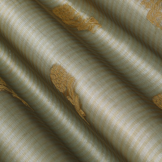 Pista Green Color Organza Tissue Booti Fabric