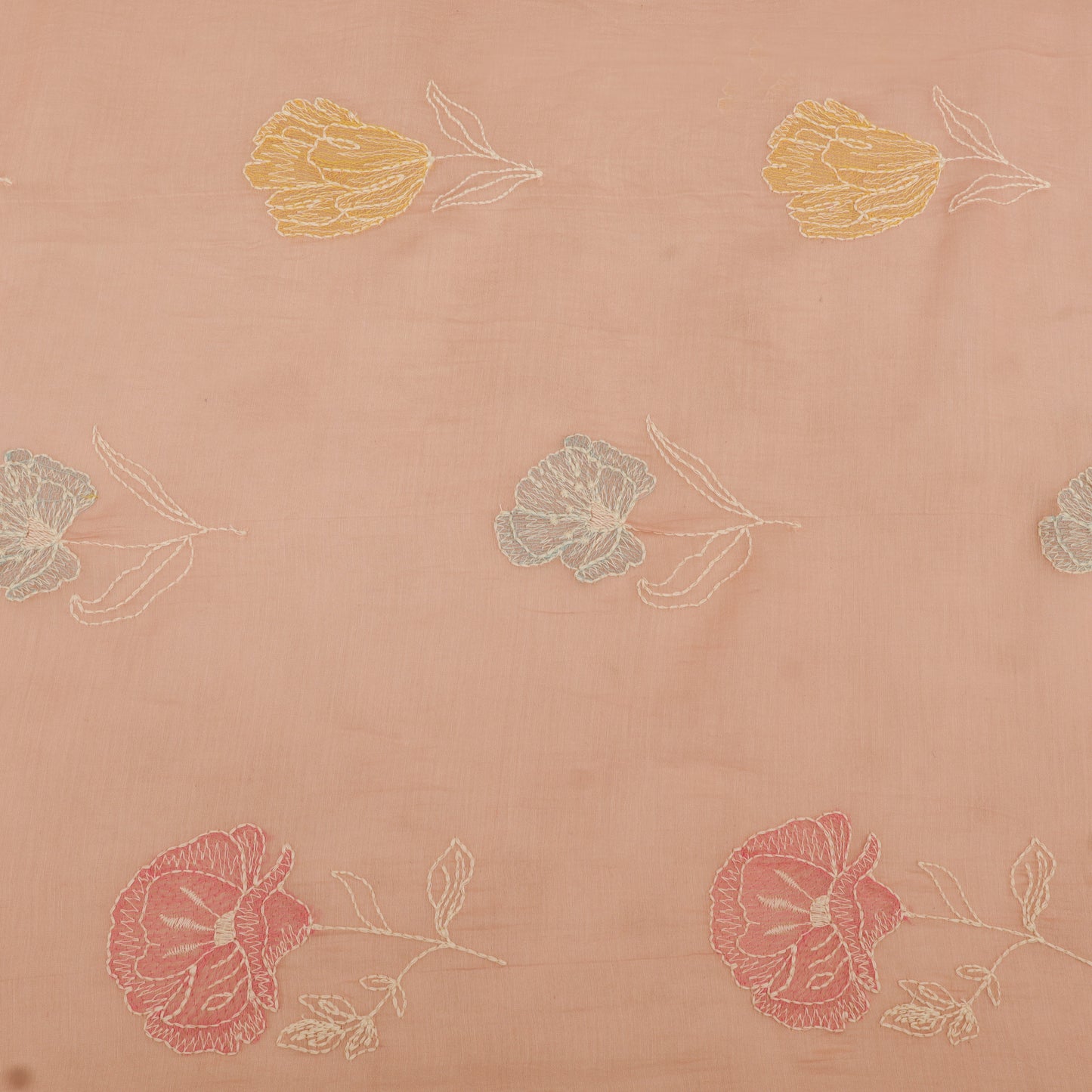 Chanderi Embroidery Fabric