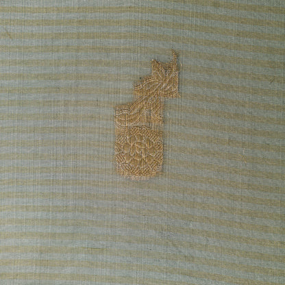 Pista Green Color Organza Tissue Booti Fabric