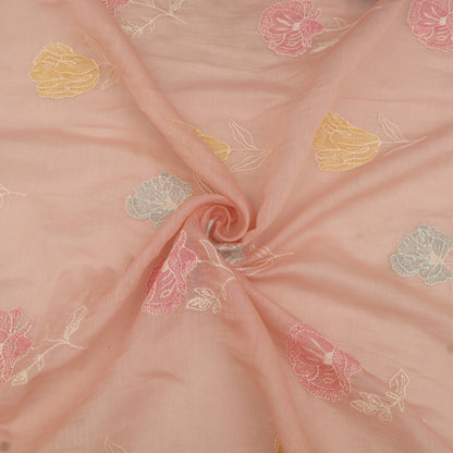 Chanderi Embroidery Fabric