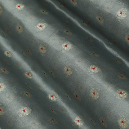 Grey Color Brocade Fabric