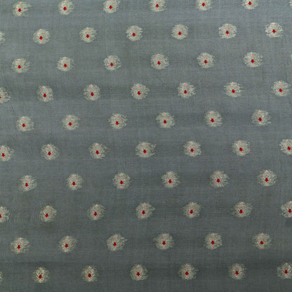 Grey Color Brocade Fabric