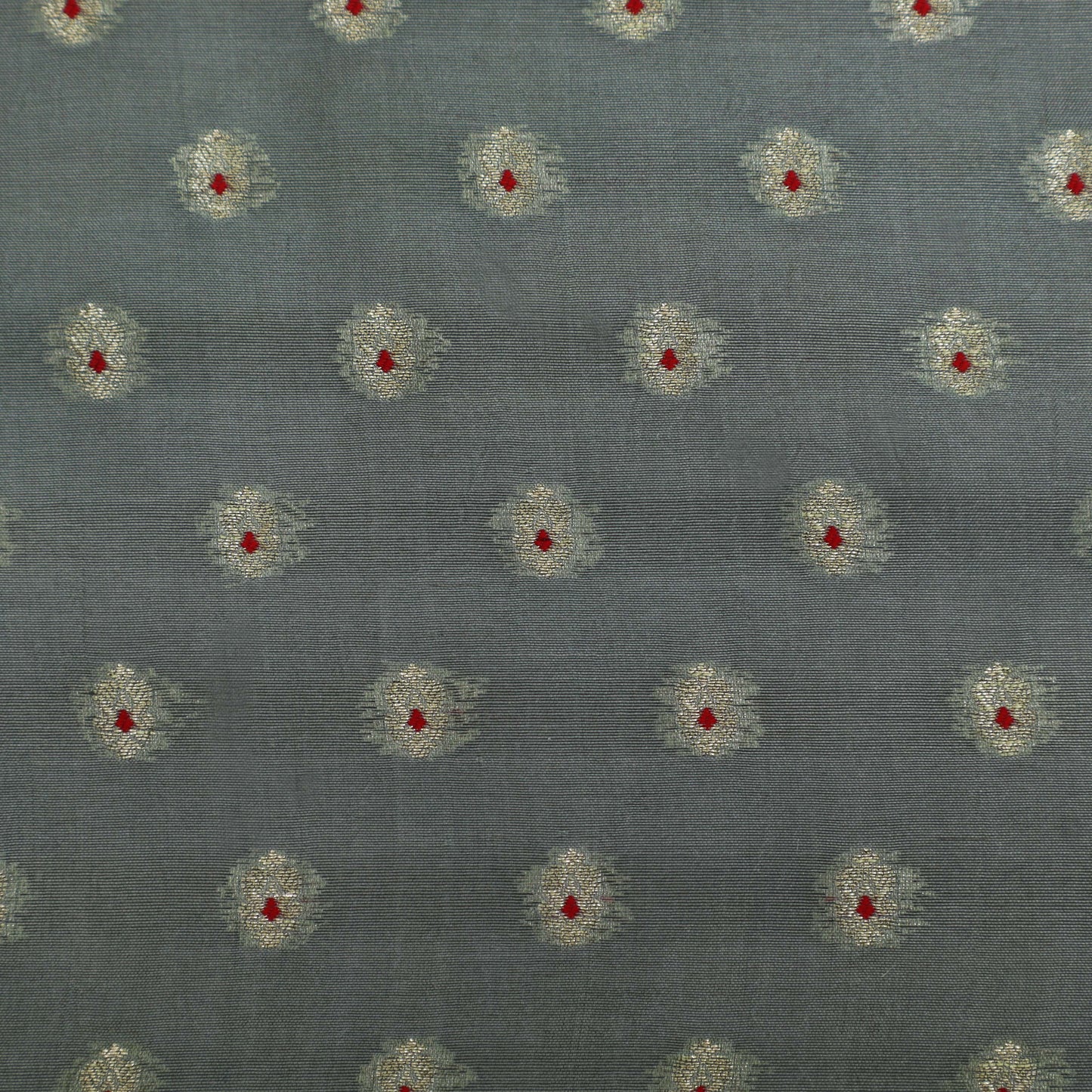 Grey Color Brocade Fabric