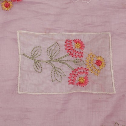 Mul Chanderi Embroidery Fabric