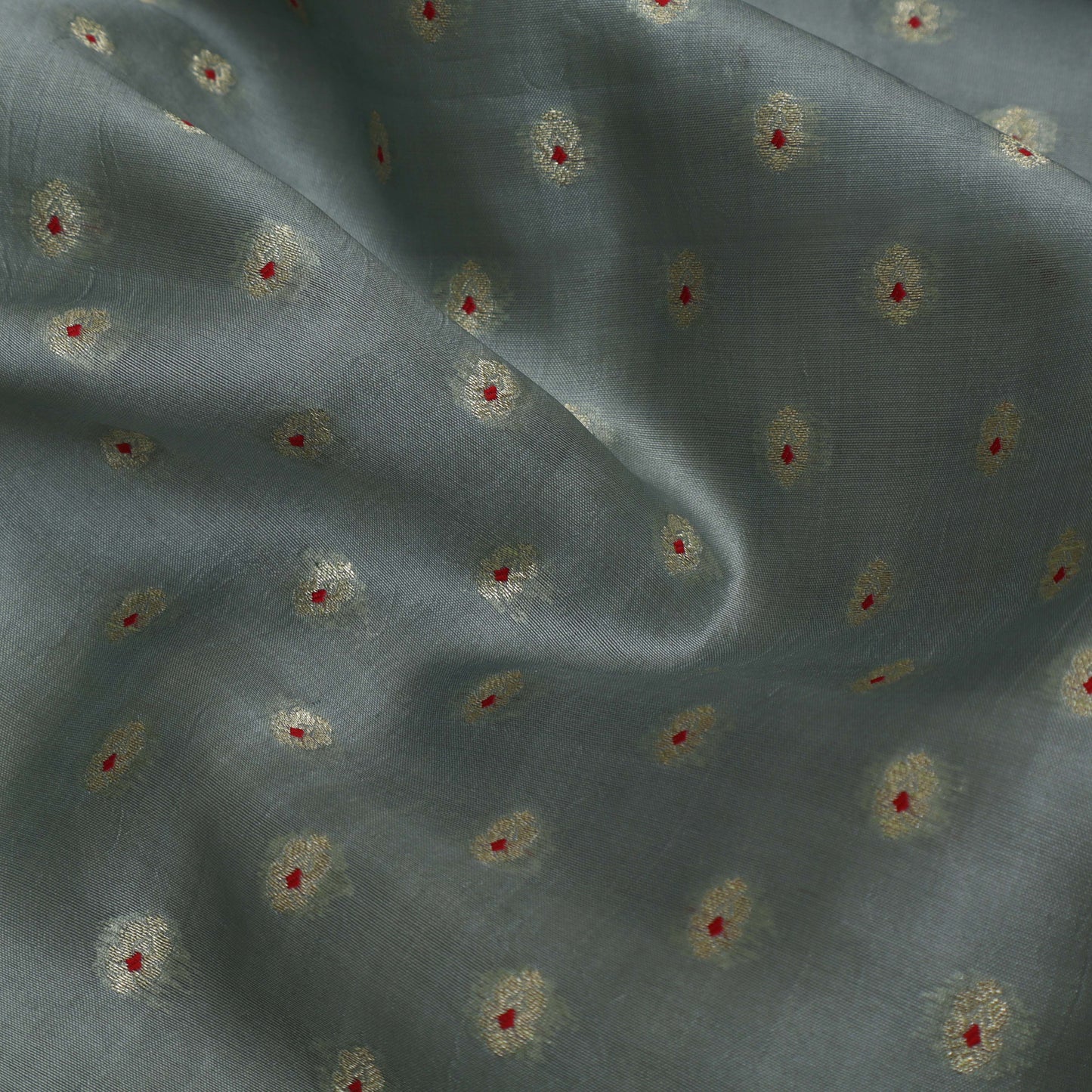 Grey Color Brocade Fabric