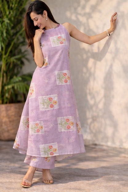 Mul Chanderi Embroidery Fabric