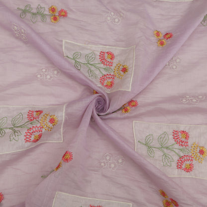 Mul Chanderi Embroidery Fabric