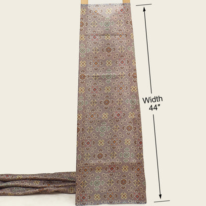 Katan Dupion Tissue Print Fabric