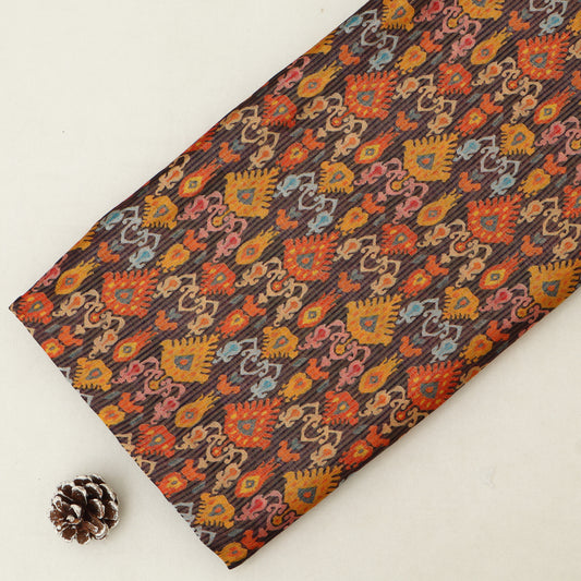 Katan Dupion Tissue Print Fabric