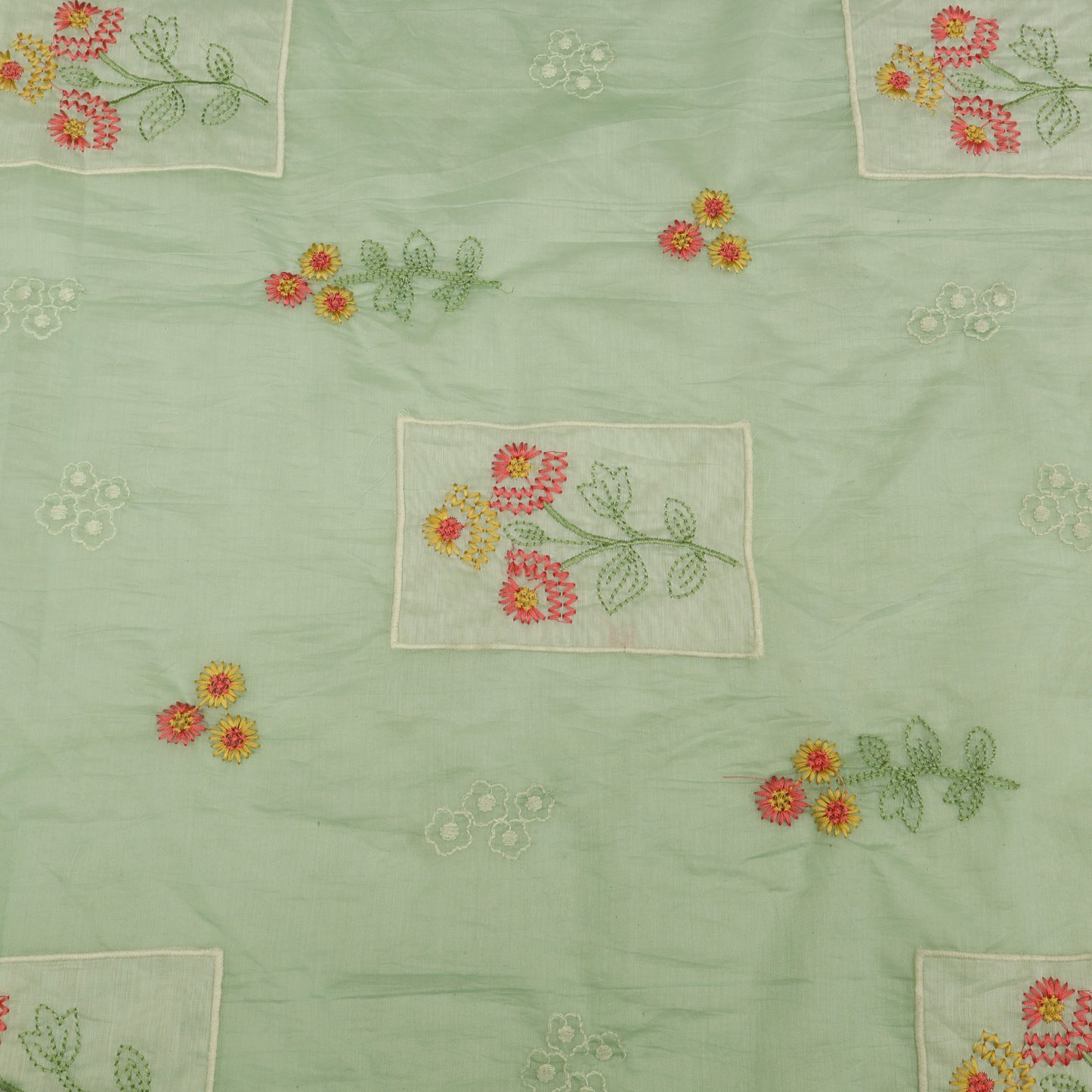 Mul Chanderi Embroidery Fabric