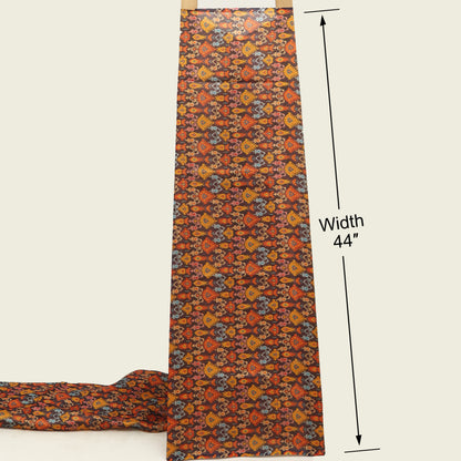 Katan Dupion Tissue Print Fabric