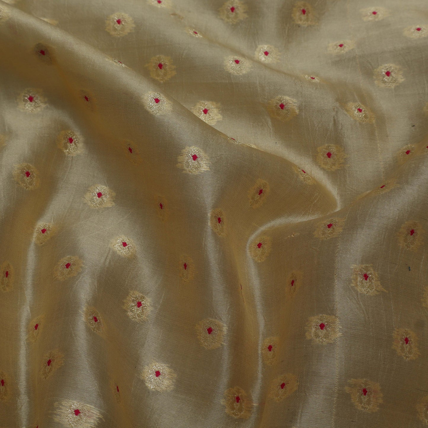 Cream Color Brocade Fabric