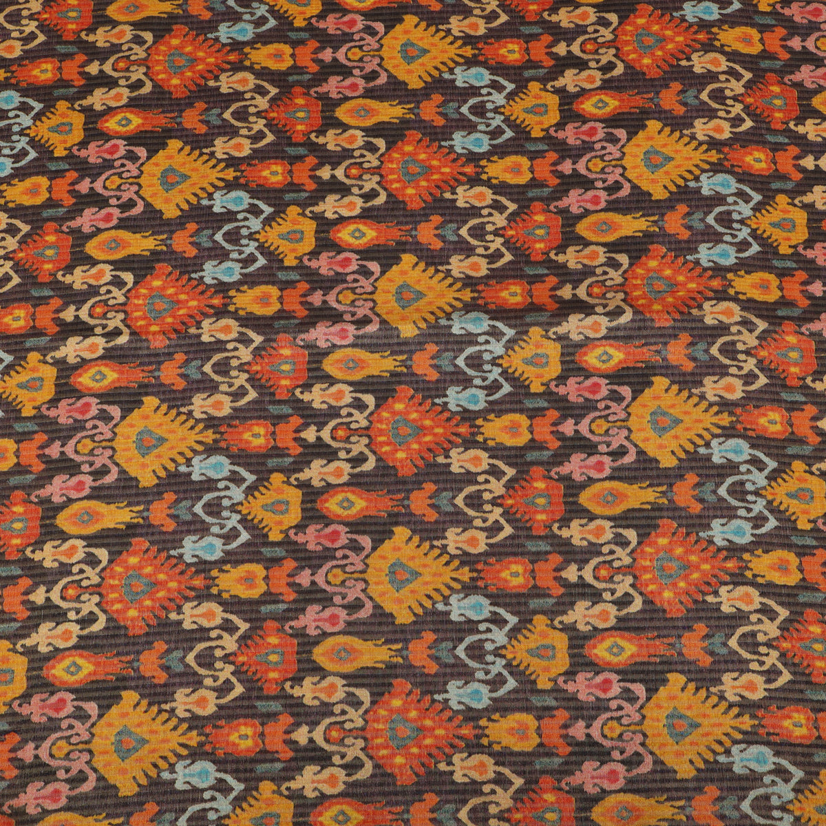 Katan Dupion Tissue Print Fabric