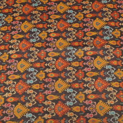 Katan Dupion Tissue Print Fabric