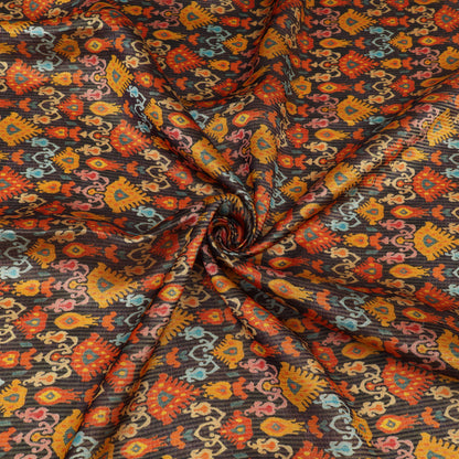 Katan Dupion Tissue Print Fabric
