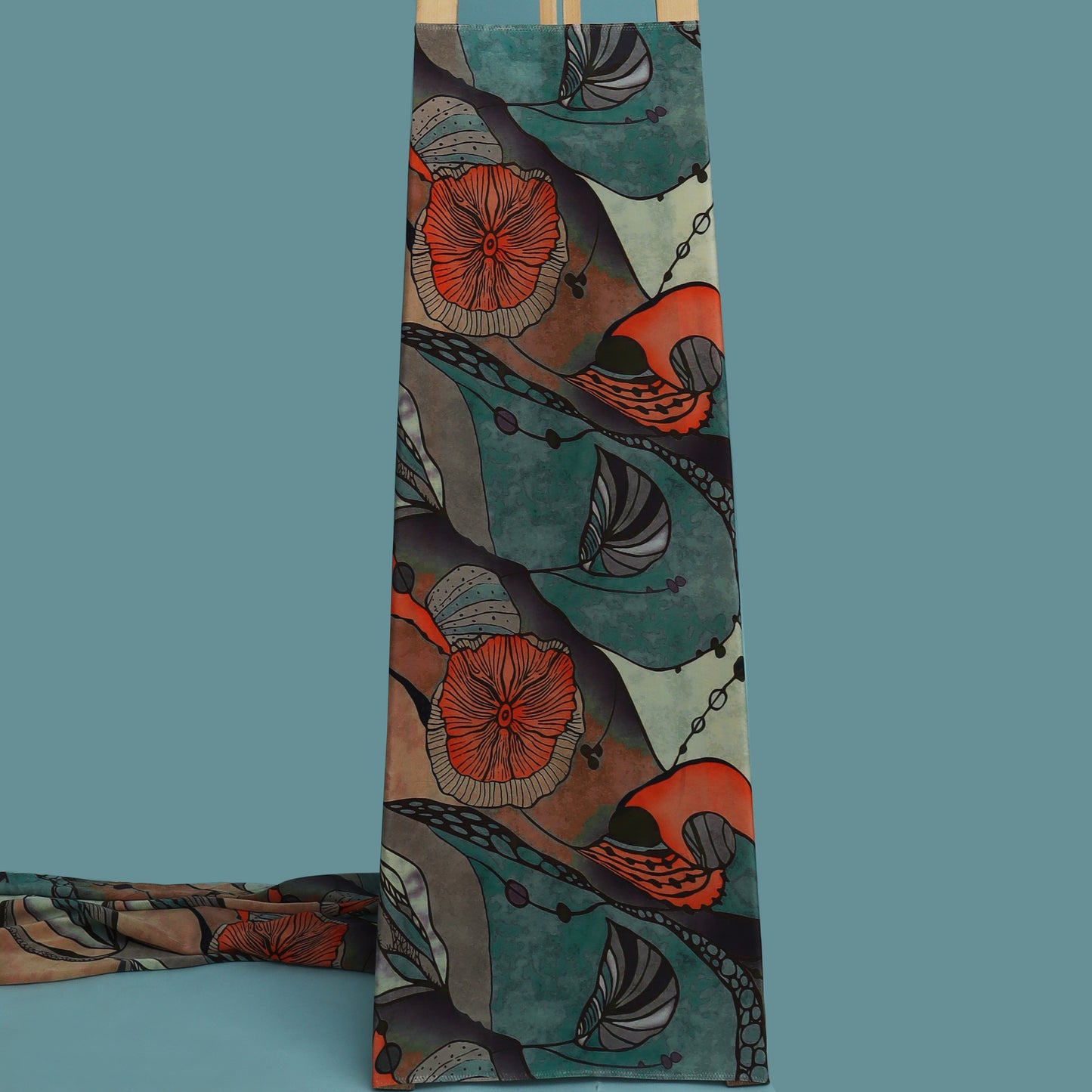 Multi Color Crepe Print Fabric