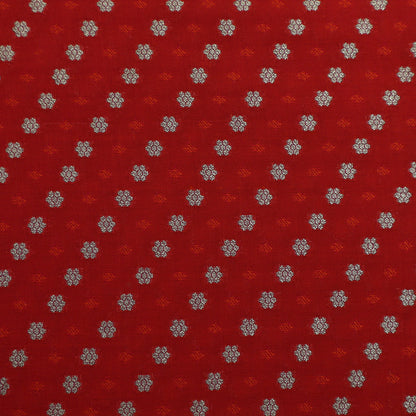 Red Color Brocade Fabric