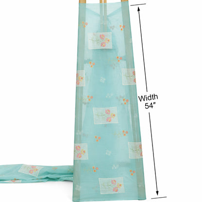 Mul Chanderi Embroidery Fabric