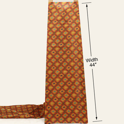 Katan Dupion Tissue Print Fabric