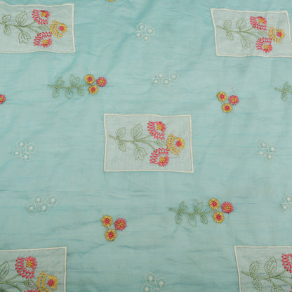 Mul Chanderi Embroidery Fabric