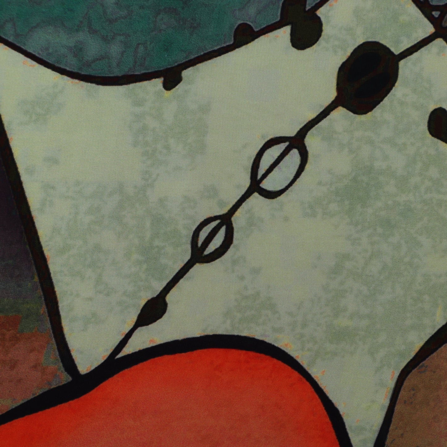 Multi Color Crepe Print Fabric