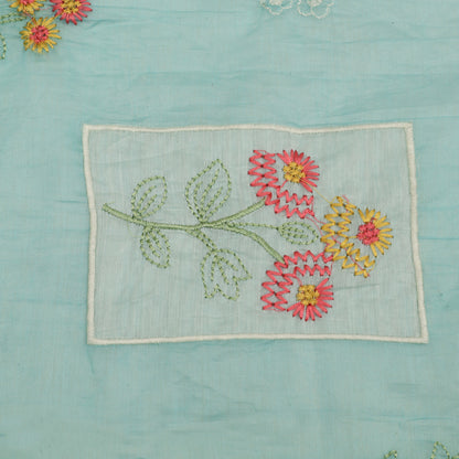 Mul Chanderi Embroidery Fabric