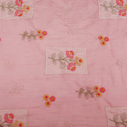 Mul Chanderi Embroidery Fabric