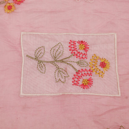 Mul Chanderi Embroidery Fabric