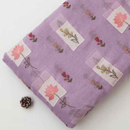 Chanderi Embroidery Fabric