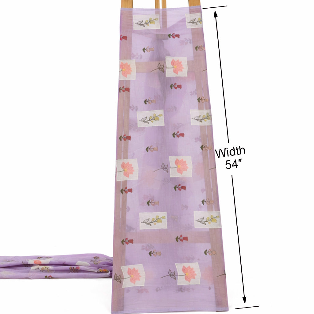 Chanderi Embroidery Fabric