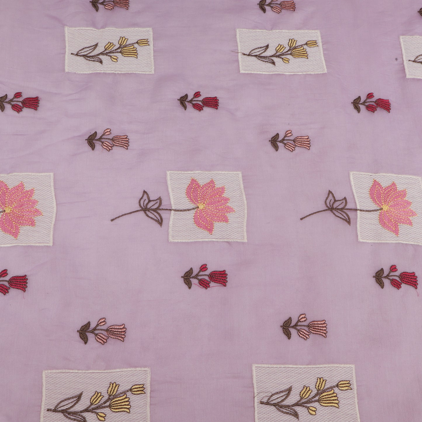 Chanderi Embroidery Fabric