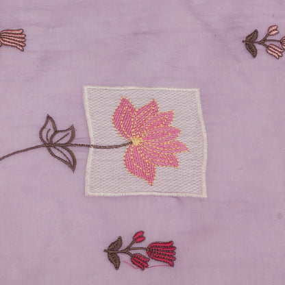 Chanderi Embroidery Fabric