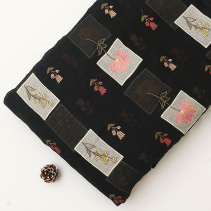 Chanderi Embroidery Fabric