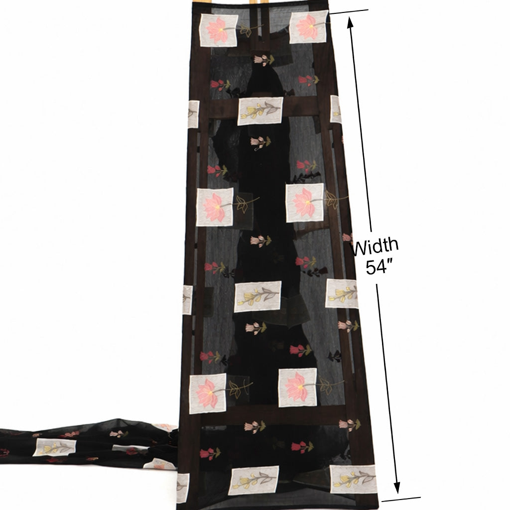 Chanderi Embroidery Fabric