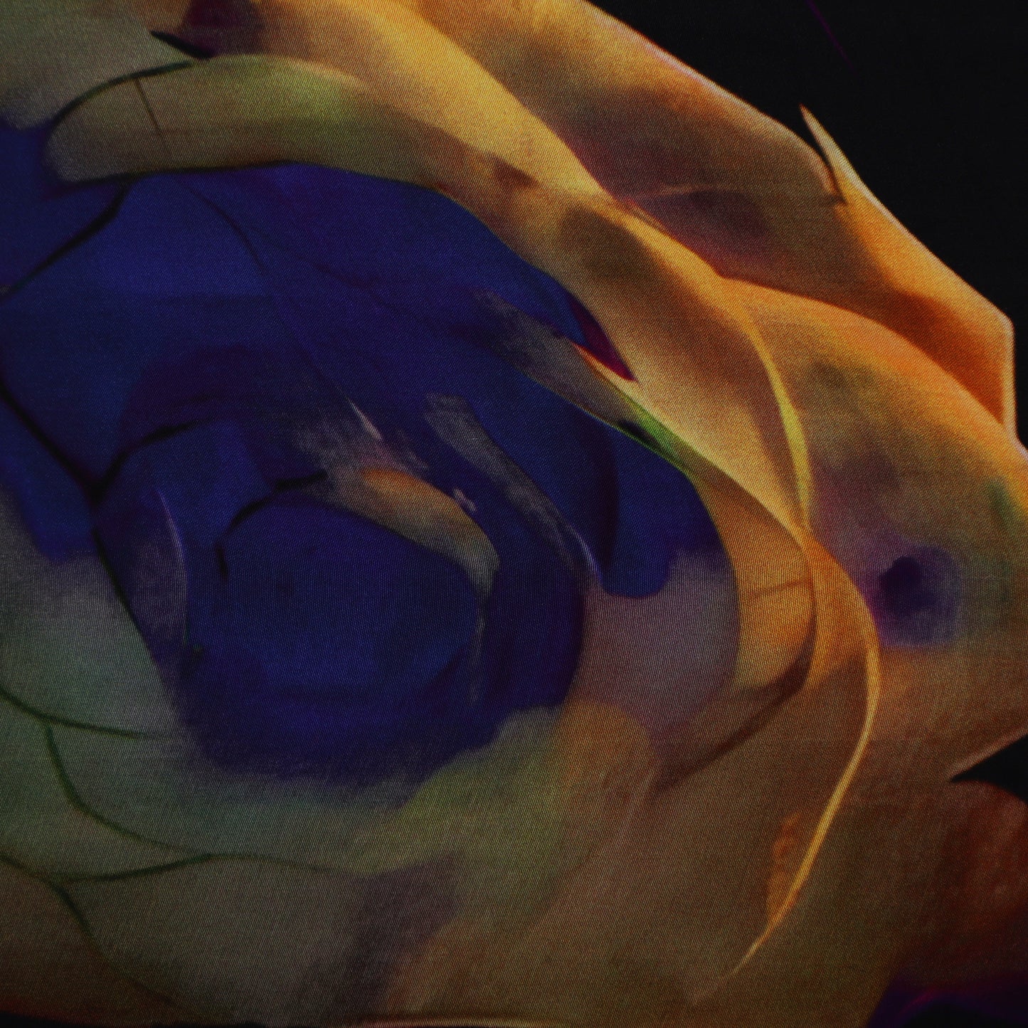 Multi Color Crepe Print Fabric