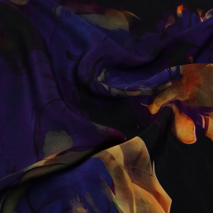 Multi Color Crepe Print Fabric