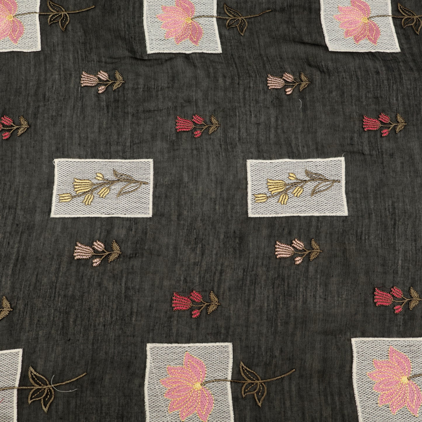 Chanderi Embroidery Fabric