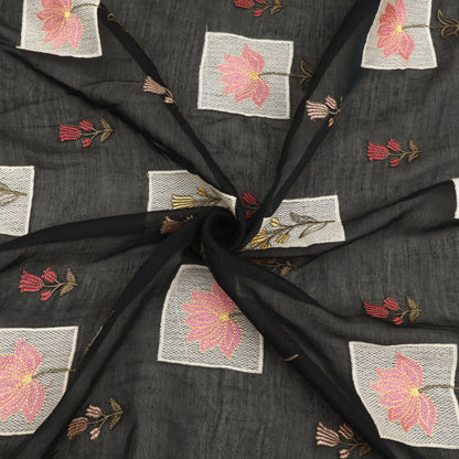 Chanderi Embroidery Fabric