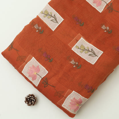 Chanderi Embroidery Fabric