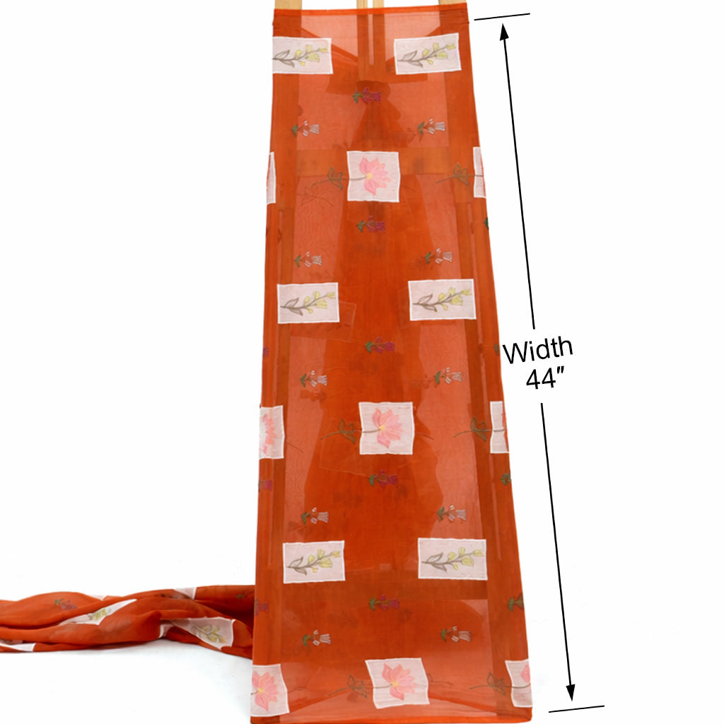 Chanderi Embroidery Fabric