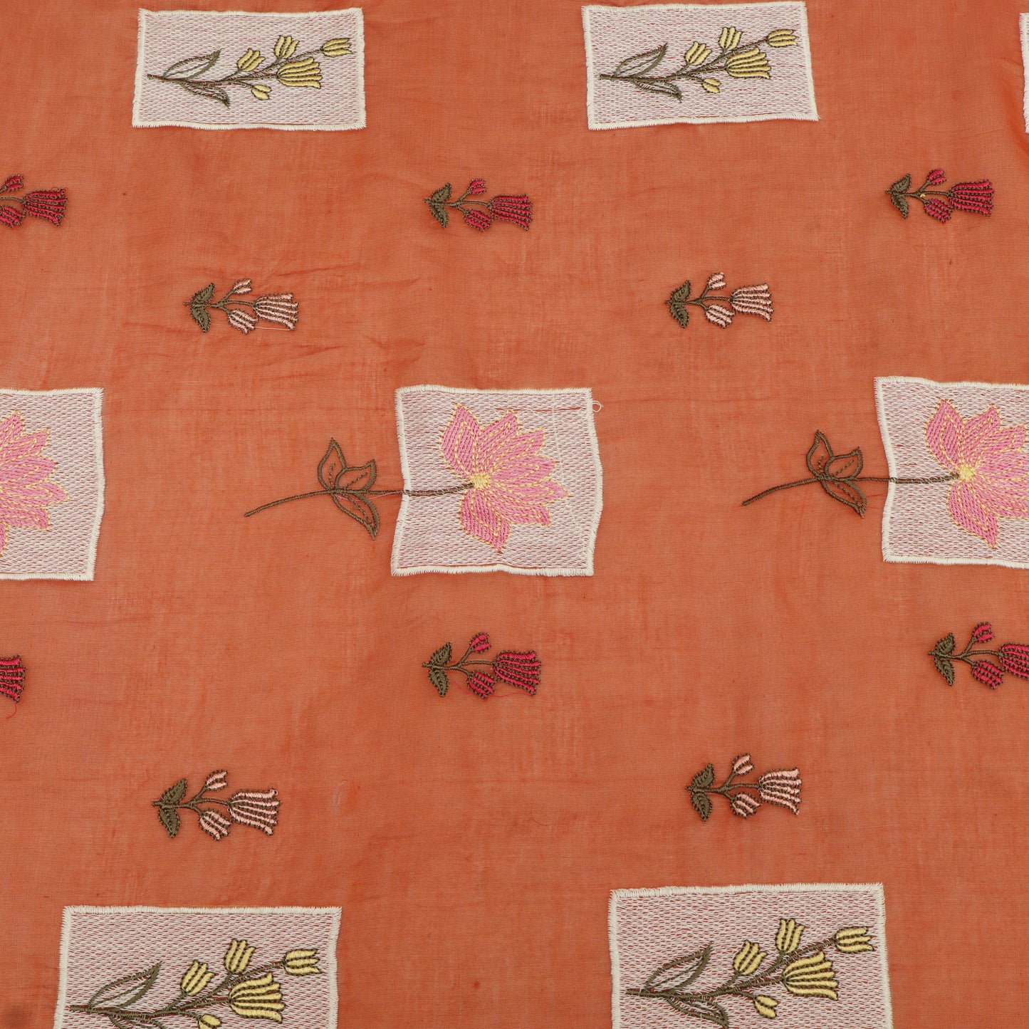 Chanderi Embroidery Fabric