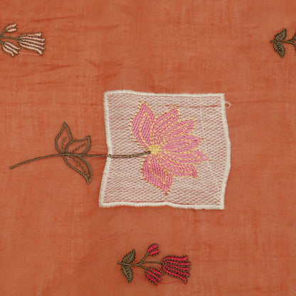 Chanderi Embroidery Fabric
