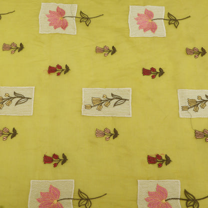 Chanderi Embroidery Fabric