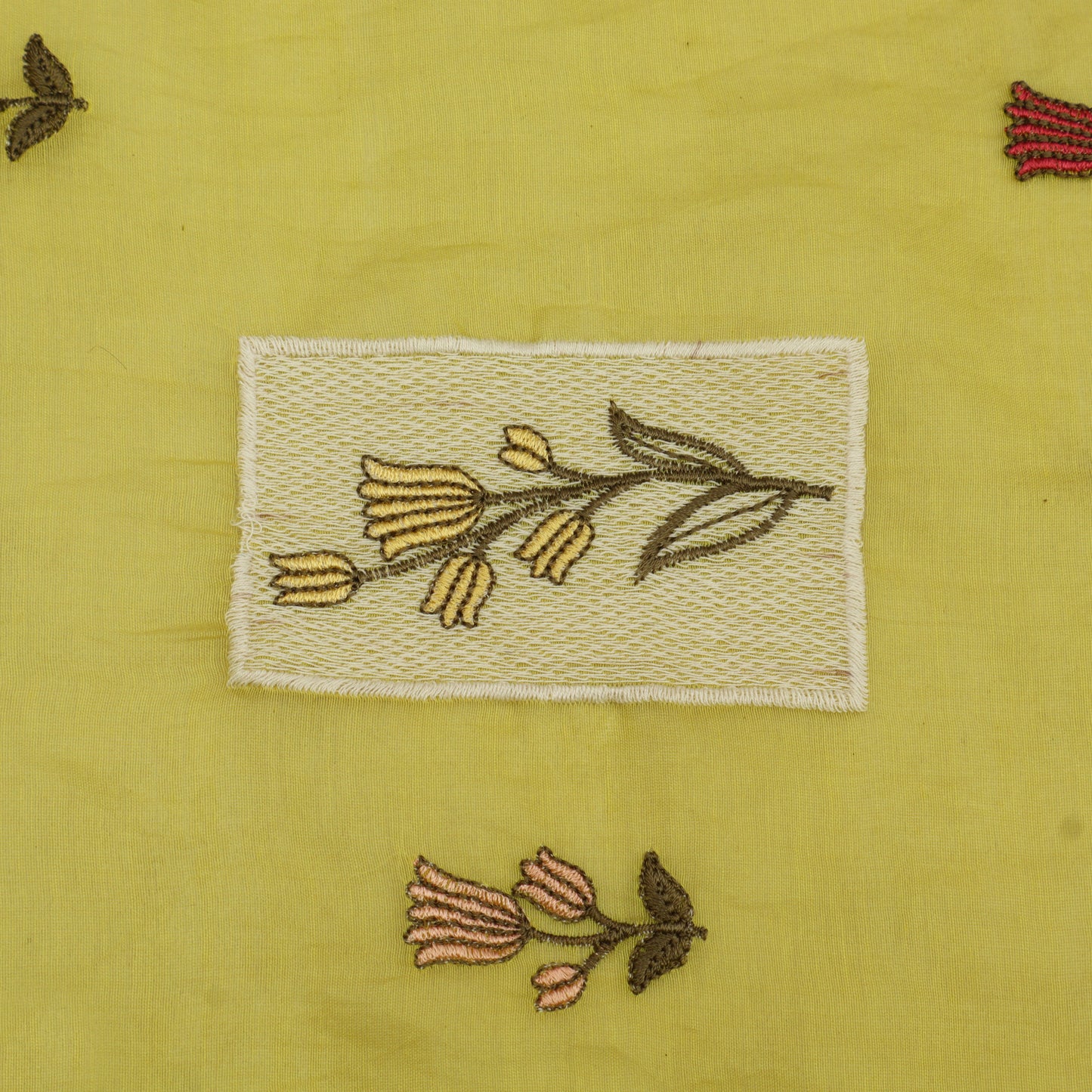 Chanderi Embroidery Fabric